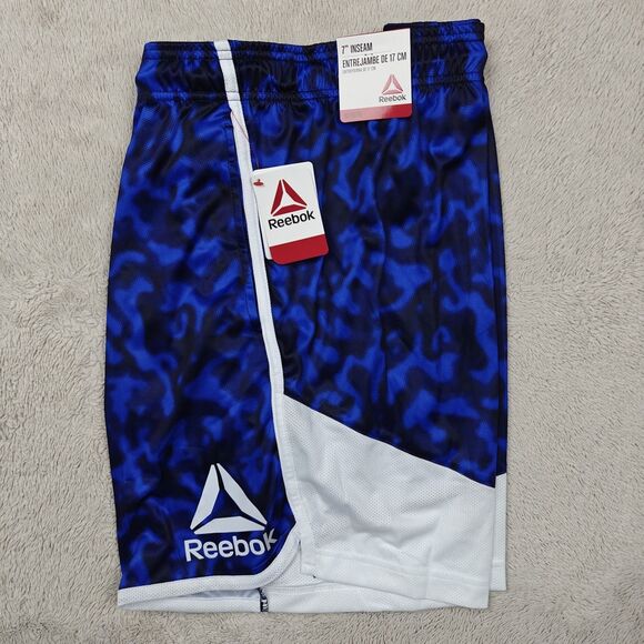 Reebok Groundwork Shorts 7" Men's XL Blue Athletic Gym Drawstring Pockets NWT - Picture 3 of 4